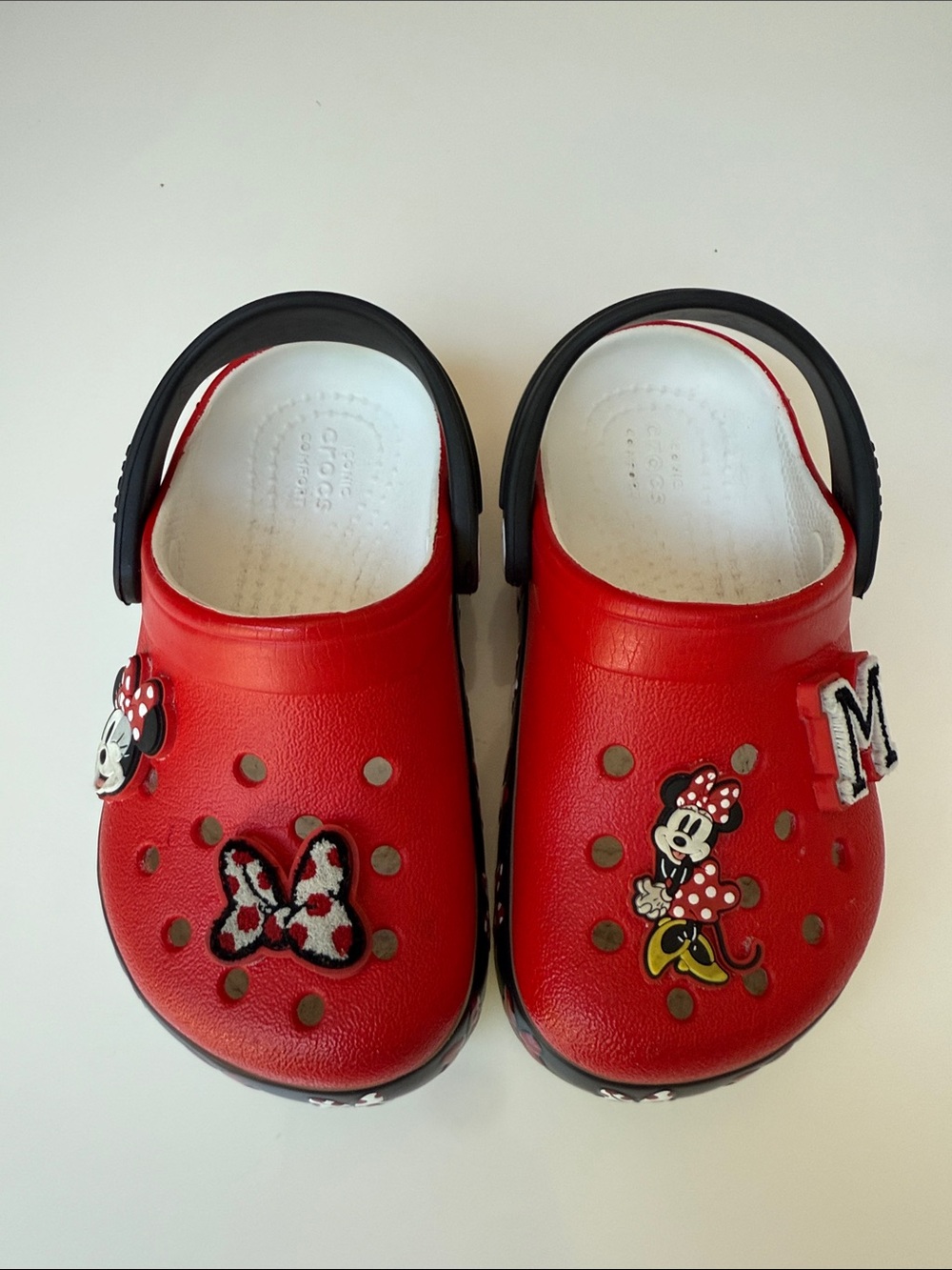 Kids Red Minnie Mouse Clog Sandals - Unbranded